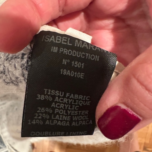 Isabel Marant Étoile Black and Cream Wool Jacket - Picture 7 of 14